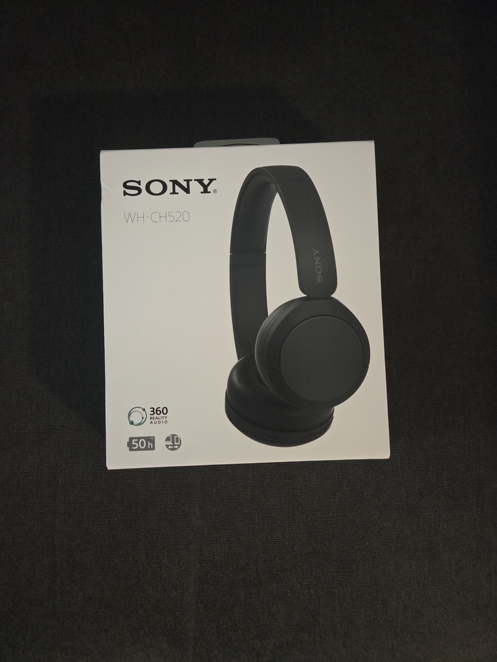 Sony WH-CH520 Wireless On-Ear Headphones - Black